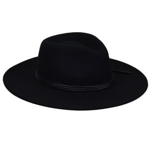 Bailey 1922, palarie cowboy piston fedora, Negru 3