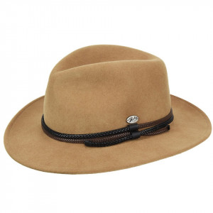 Bailey of Hollywood Nelles LiteFelt Fedora Hat, Camel