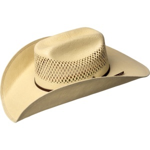 Bailey Western, Cassius 7X Rodeo Strohhut, Weiß