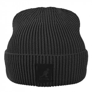 Caciula Kangol Patch Beanie Negru 3