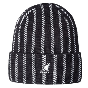 Caciula Kangol twist stripe, Negru, 55-61 CM