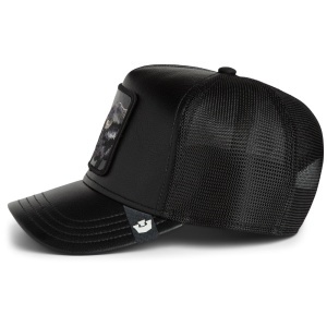 Goorin Bros. sapca trucker faux leather buffalo, Negru mat - Img 2