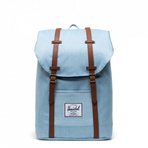 Herschel rucksack retreat light denim crosshatch, Blau