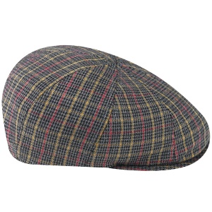 Kangol, basca gri pattern 504 plaid 2