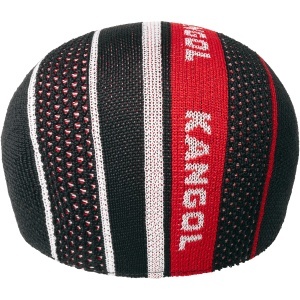 Kangol, Basca Tropic Game Stripe 507, Negru mat - Img 3