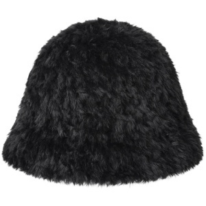 Kangol, Palarie bucket faux fur 2 way, Negru mat 2