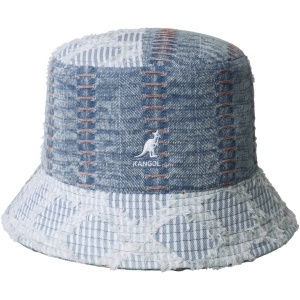 Kangol, Palarie denim mashup bucket, Albastru denim