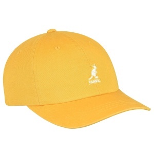 Kangol, sapca washed cotton adjustable baseball, Galben mustar 2