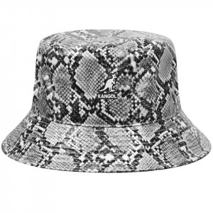 Palarie Kangol Snakeskin Bucket Negru 2