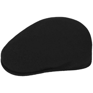 Kangol wool 504 flatcap, Black