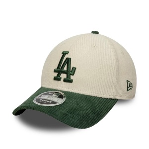 New Era, sapca 9forty Cord LA Dodgers, Verde/ Bej