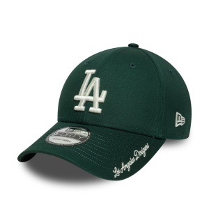 New Era, Sapca 9forty visor script LA Dodgers, Verde englez