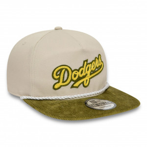 New Era, sapca bej 9fifty la dodgers cord golfer 3