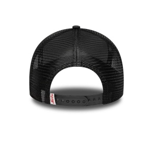 New Era, sapca trucker denim patch, Negru mat - Img 4