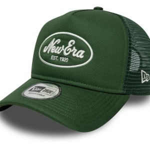 New Era, sapca trucker oval foam patch, Verde englez