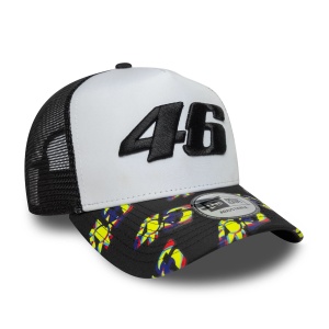 New Era, sapca trucker print visor VR46, Negru 3