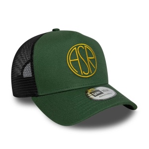 New Era, sapca trucker seasonal AS Roma, Verde englez 3