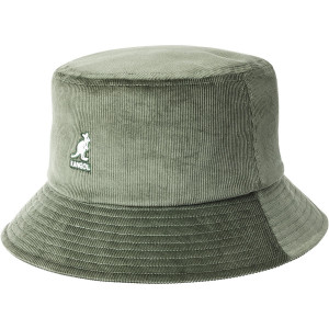 Palarie Kangol washed cord bucket verde oliv