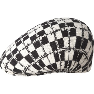 Sapca barbati Kangol barbed check 507, Negru