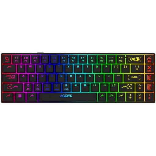 Tastatura AQIRYS Mira, wireless, neagra
