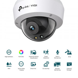 TP-LINK VIGI 4MP DOME NTW CAMERA 2.8MM - Img 2