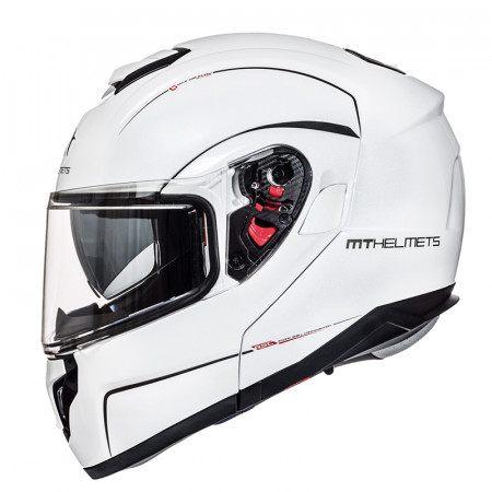 MT Helmets - ATOM [sun visor] - alb