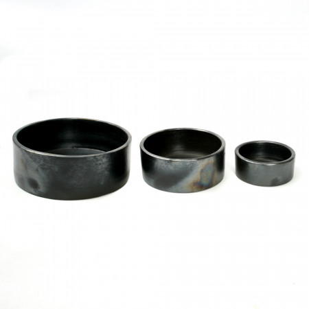The Burned Cylinder Dish - Negru- Set de 3 bucati, , SET3