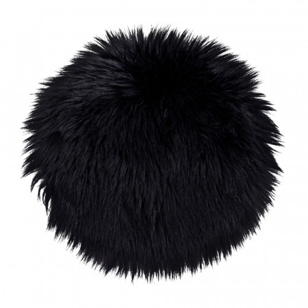 House Nordic, Lambskin Perna decorativa , 0.2x35x35cm, Negru
