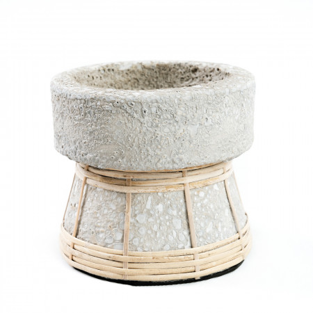Suportul de lumânare Serene - Beton Natural - S, Bazar Bizar