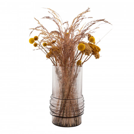 House Nordic, Bova Vaza, 0.9x13.5x13.5cm, Smoked
