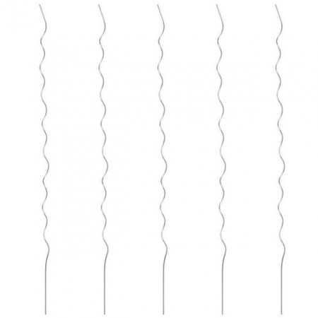 Spirale pentru suport plante, 5 buc., 110 cm, otel galvanizat