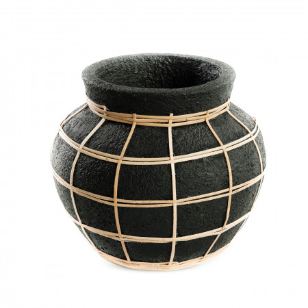 The Belly Vase - Negru Natural - S, Bazar Bizar