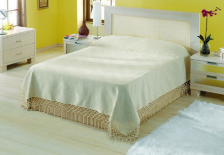 Cuvertura de pat din in 100% 180*230cm cu fata de perna 40*40cm