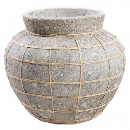 The Belly Vase - Beton Natural - L, Bazar Bizar