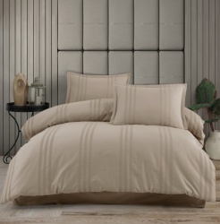 MELKOR Lenjerie de pat bej din bumbac 100% 240*260cm