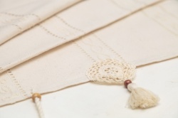 CC014 ecru Fata de masa ecru din bumbac cu broderie - diferite dimensiuni - Img 3