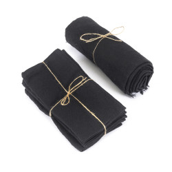 Fata de masa de in - neagra - 150x250, Bazar Bizar - Img 2