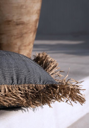 Husa de perna Cotton Bonita - Negru natural - 30x50, Bazar Bizar - Img 4
