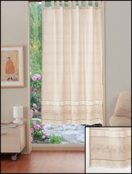 PR014 Perdea de bucatarie din bumbac cu dantela - diferite dimensiuni