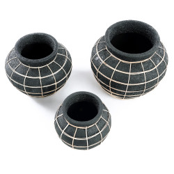 The Belly Vase - Negru Natural - L, Bazar Bizar - Img 5