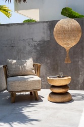 The Wonton Floor Lamp - Pendant - Natural 50x80 - Img 3