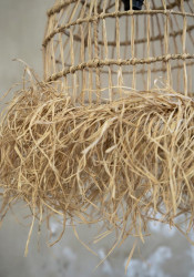 Lustra Casita - Natural - S, Bazar Bizar, Ratan, 40x40x65 - Img 2