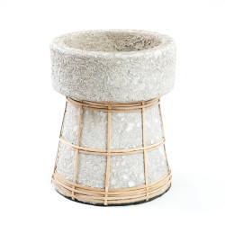 Suportul de lumânare Serene - Beton Natural - M, Bazar Bizar