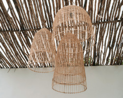 Lustra Elba - Natural - M, Bazar Bizar, 30x30x60 - Img 3