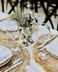 Mat Rotund din Rafie Fringe - Natural, Bazar Bizar - Img 2