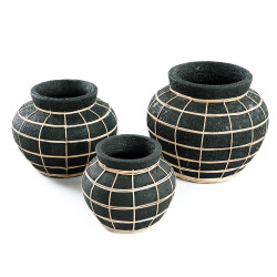 The Belly Vase - Negru Natural - L, Bazar Bizar - Img 6