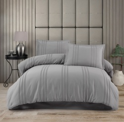 MELKOR Lenjerie de pat gri din bumbac 100% 240*260cm