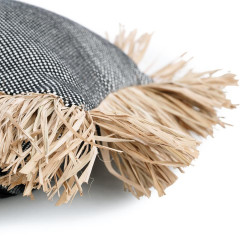 Husa de perna Cotton Bonita - Negru natural - 30x50, Bazar Bizar - Img 6