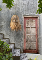 Lustra Casita - Natural - L, Bazar Bizar, Ratan, 60x60x85 - Img 2