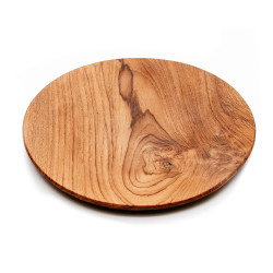 The Teak Root Round Plate - L, Bazar Bizar, L